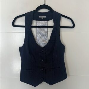 Charlotte Russe - Navy Pinstripe Vest
